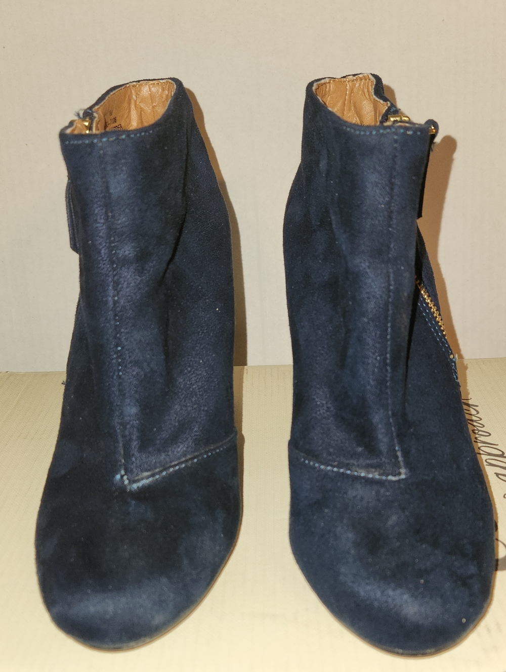a.n.a Navy Suede Ankle Booties